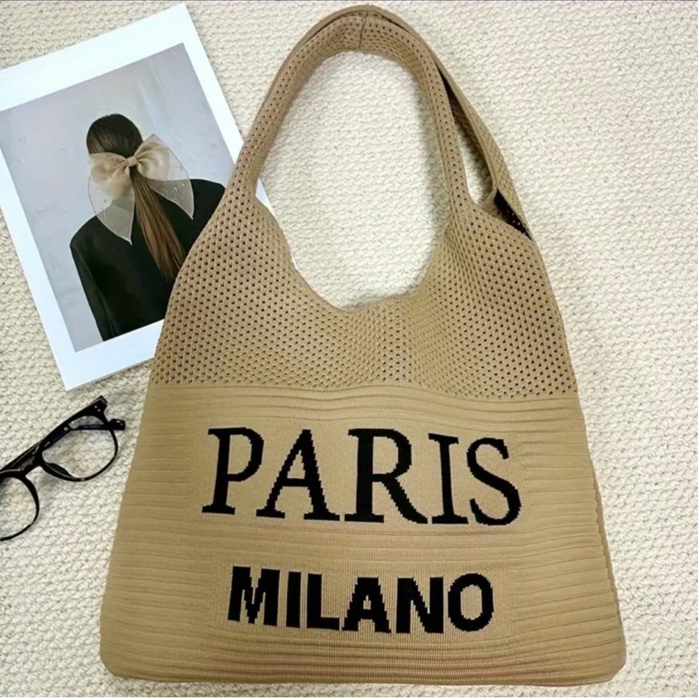 Paris Milano Tan Tote Bag - Picture 2 of 4